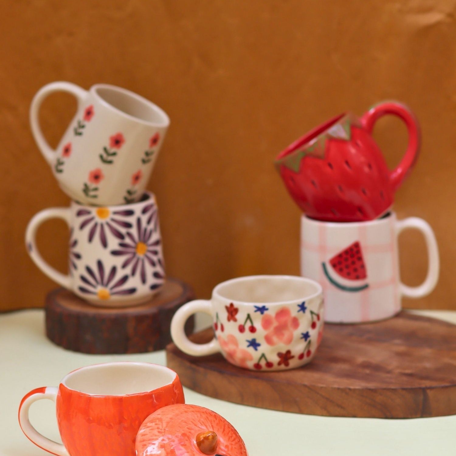 Set of 6 Chill & Fill Mugs Combo (for the price of 5) made by ceramic