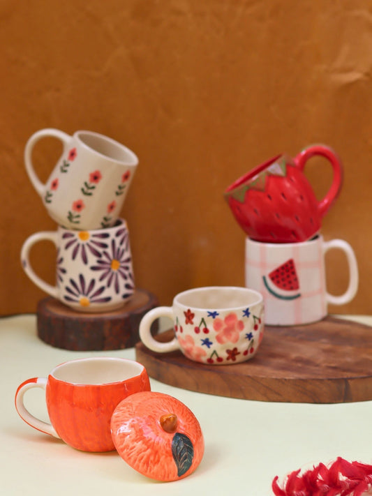 Set of 6 Chill & Fill Mugs Combo (for the price of 5) made by ceramic