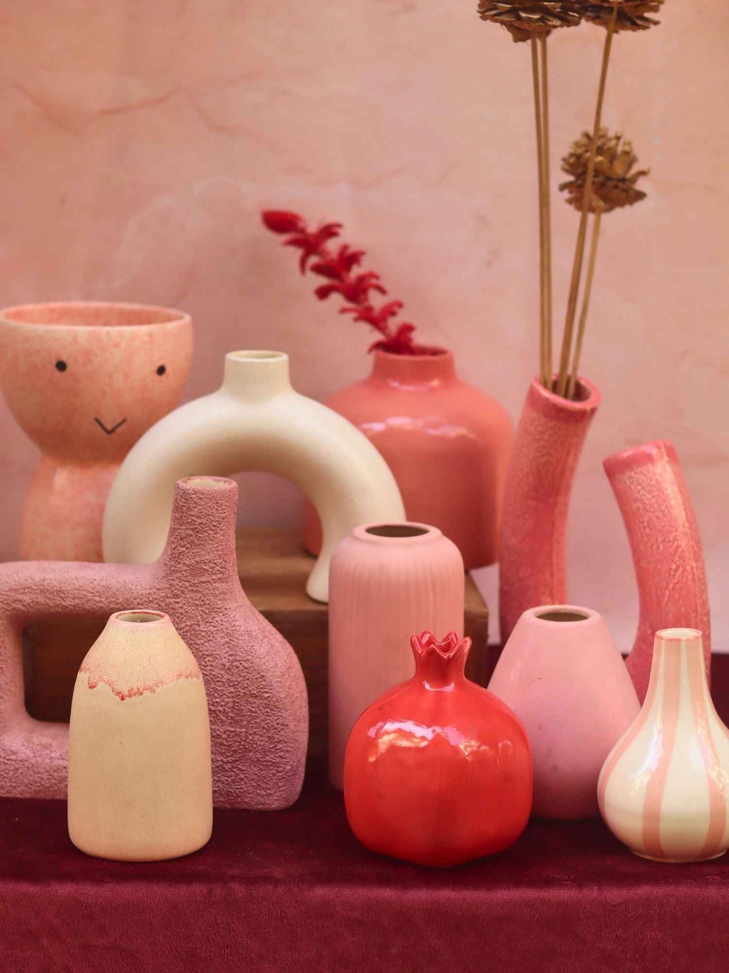 Set of 10 Pastel Charm Vases combo (for the price of 7)