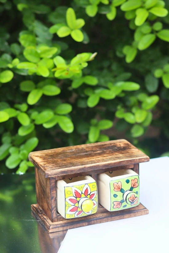 Wooden Decor Drawer – Handpainted Bloom with premium quality material
