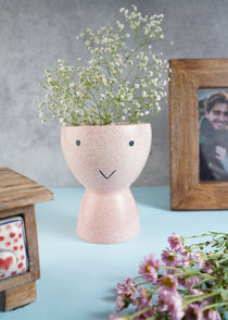 Smiley face Vase handmade in india