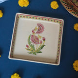 Red Motif Serving Platter - Large fir this festival