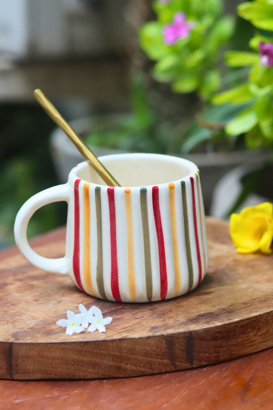 Rainbow Striped Mug with premium quality material