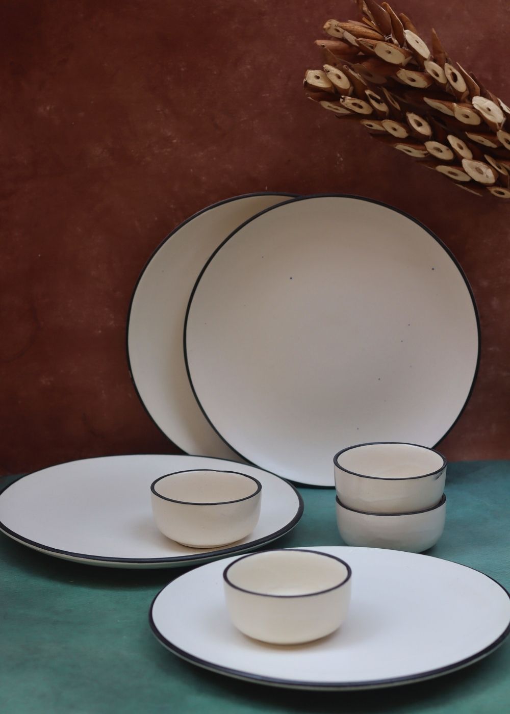 Set of 8 - Basic White Dinner set with premium quality material
