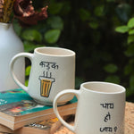 handmade Set of 2 - Kadak & Chai Ho Jaye Mug - The Chai Lover Edit