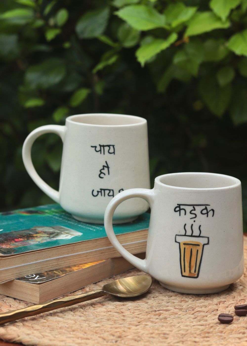 Set of 2 - Kadak & Chai Ho Jaye Mug - The Chai Lover Edit made by ceramic