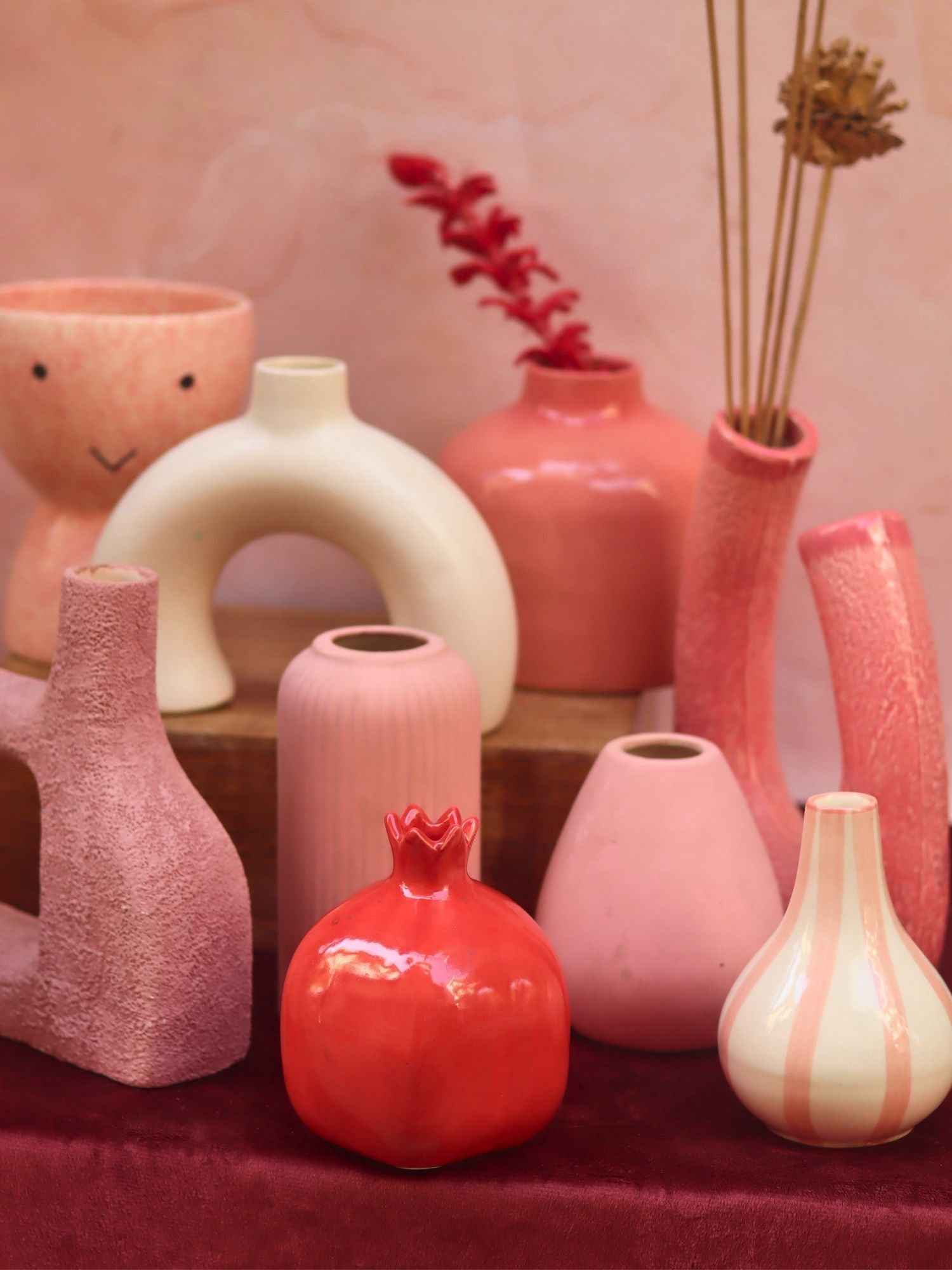 Set of 10 Pastel Charm Vases combo (for the price of 7)