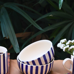 White & Blue Ceramic Bowls 