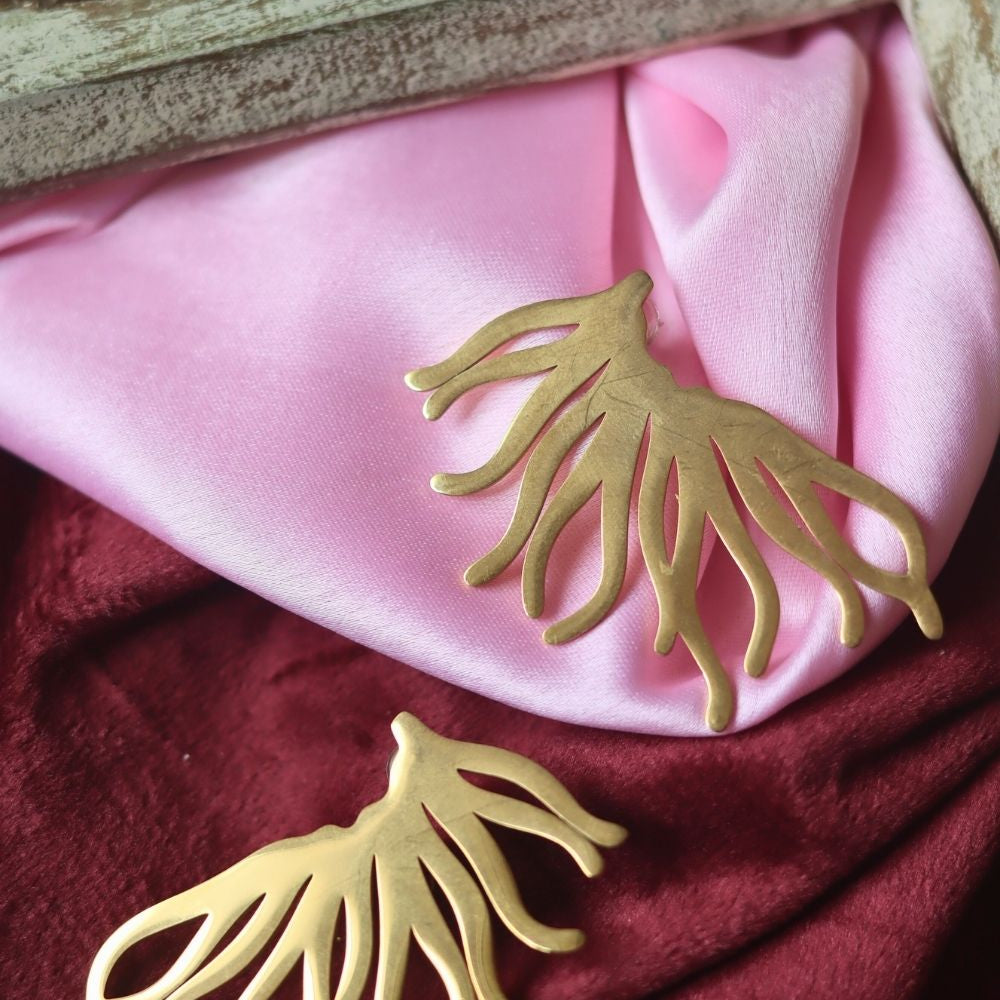 Anti tarnish Gold Statement EarCuffs