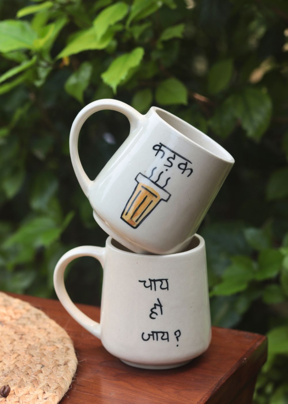 Set of 2 - Kadak & Chai Ho Jaye Mug - The Chai Lover Edit with premium quality material