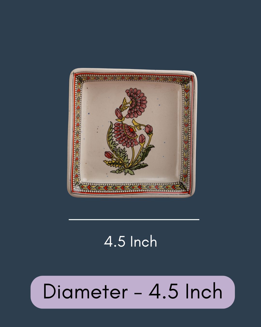 Red Motif Platter