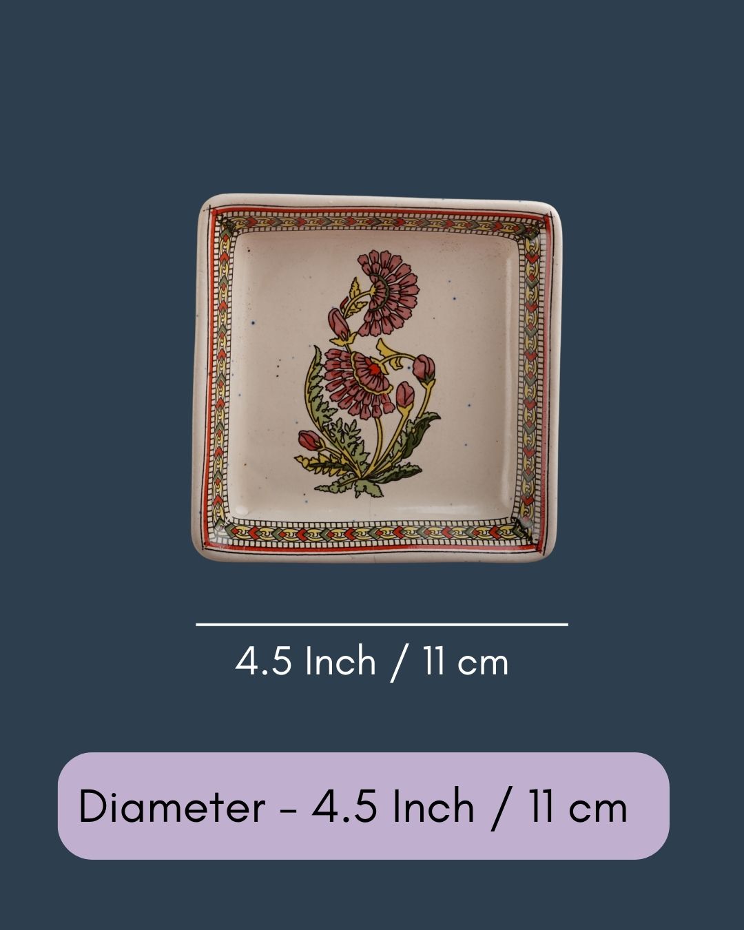 Red Motif Platter