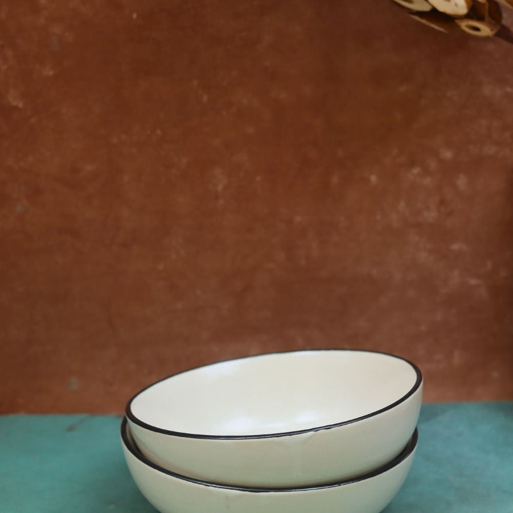 Basic White Curry Bowl made by ceramic