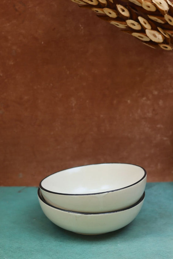 Basic White Curry Bowl made by ceramic