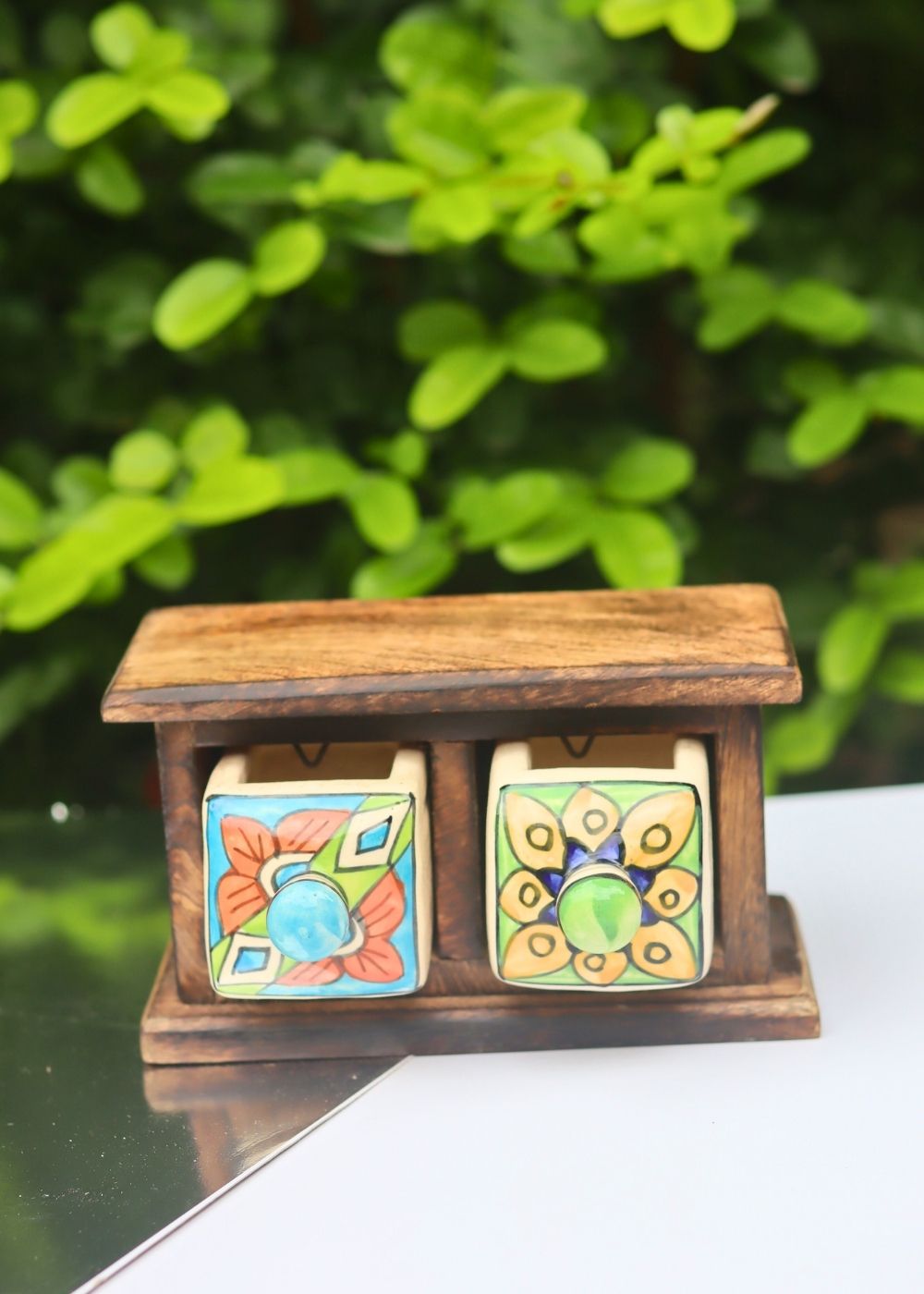 handmade Wooden Decor Drawer – Floral Bliss