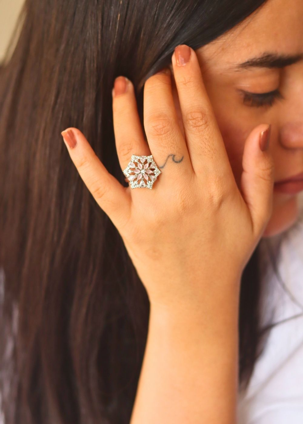 Waterproof Pink Radiance Ring