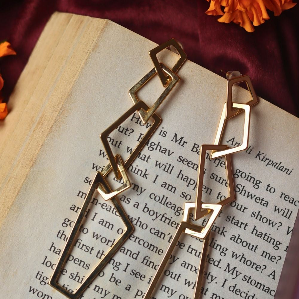 Anti tarnish Zina Statement Earrings