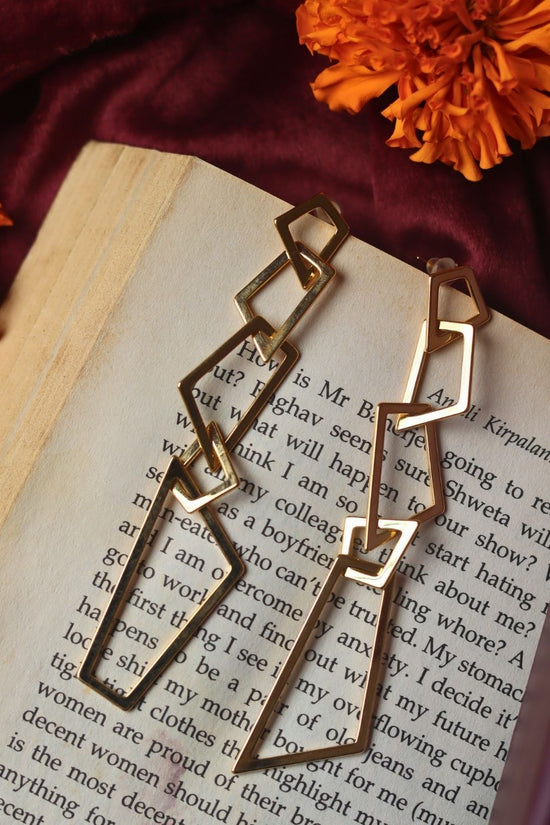Anti tarnish Zina Statement Earrings
