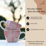 Red All Lines Mug