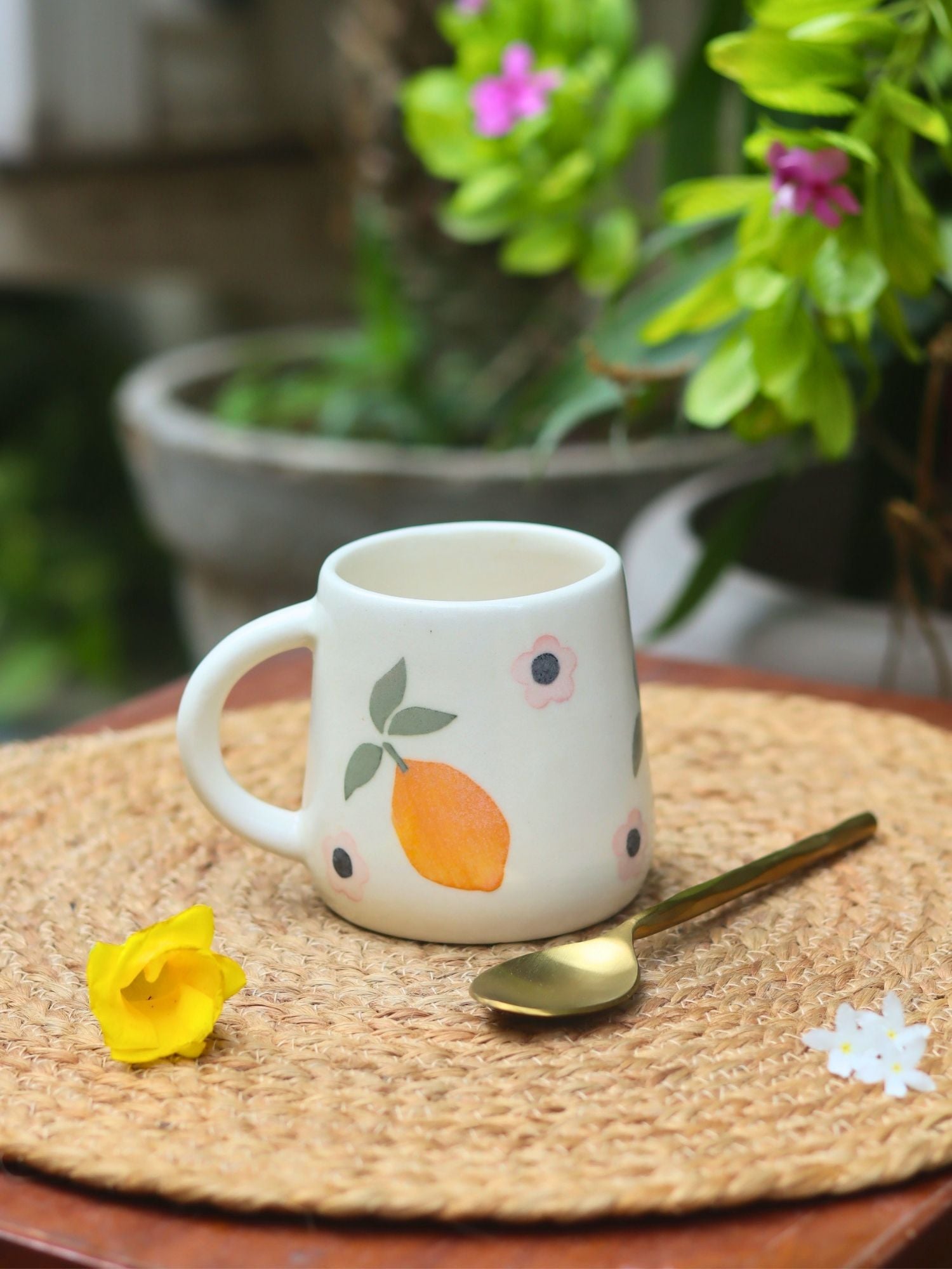 Citrus Mug handmade in India