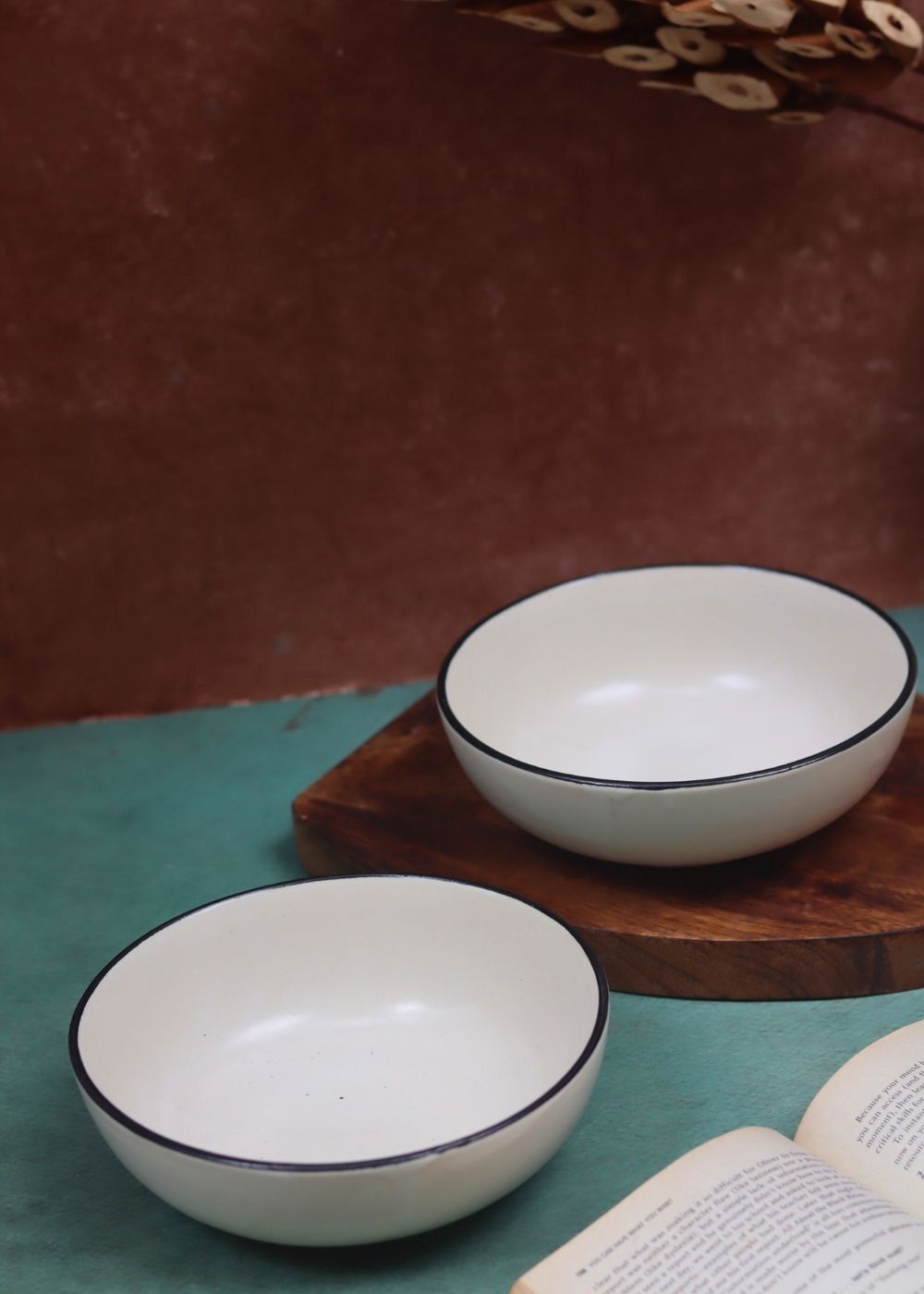 Basic White Curry Bowl  handmade in India