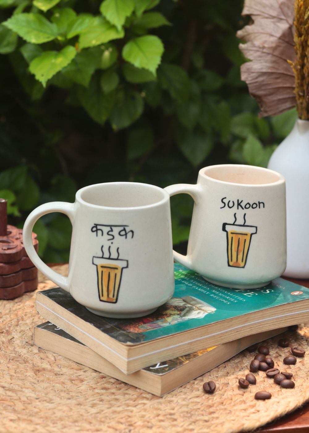 Set of 2 - Kadak & Sukoon Mug - The Chai Lover Edit made by ceramic