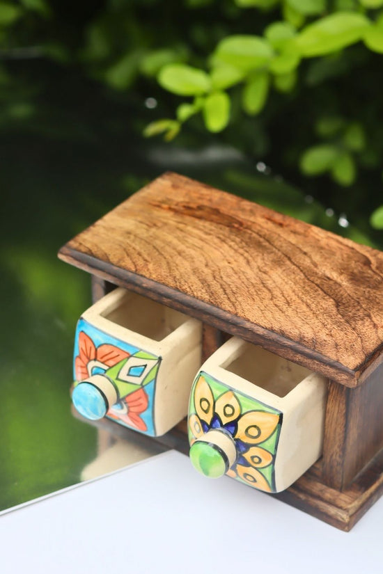 Wooden Decor Drawer – Floral Bliss made by wooden