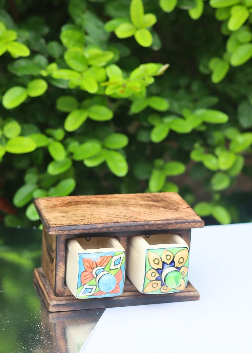 Wooden Decor Drawer – Floral Bliss with premium quality material