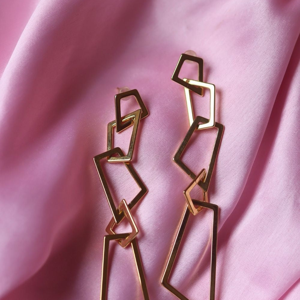 Zina Statement Earrings handmade in India