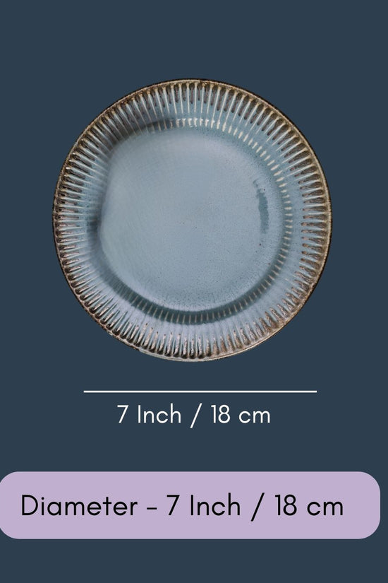Teal Spiky Snack Plate