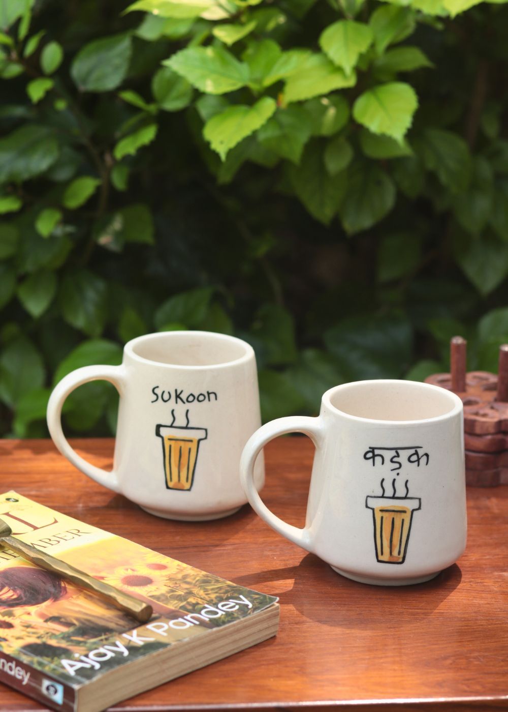 Set of 2 - Kadak & Sukoon Mug - The Chai Lover Edit handmade in india