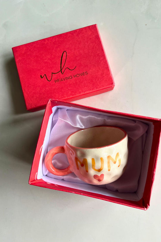 Handmade MUM Mug in a Gift Box