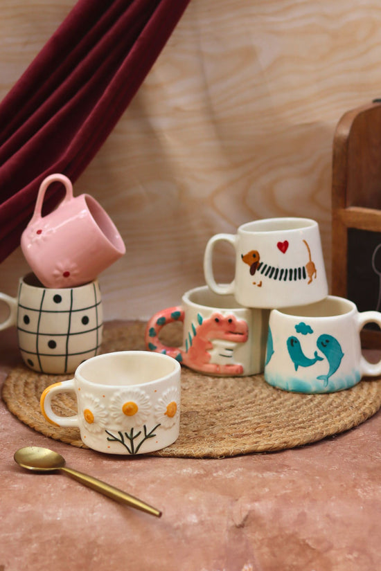 Set of 6 for the price of 5 (Hot Selling Mugs) handmade in India