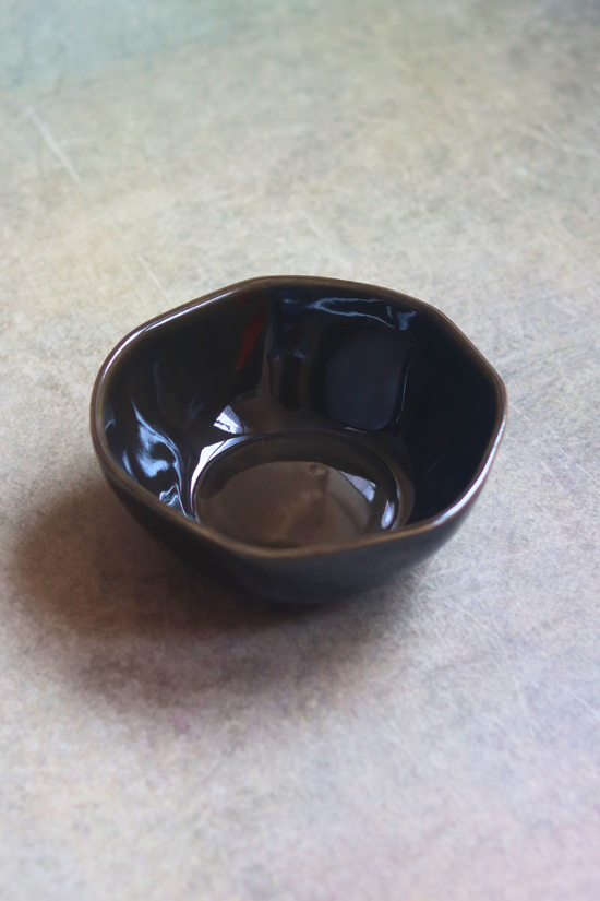 handmade black bowl