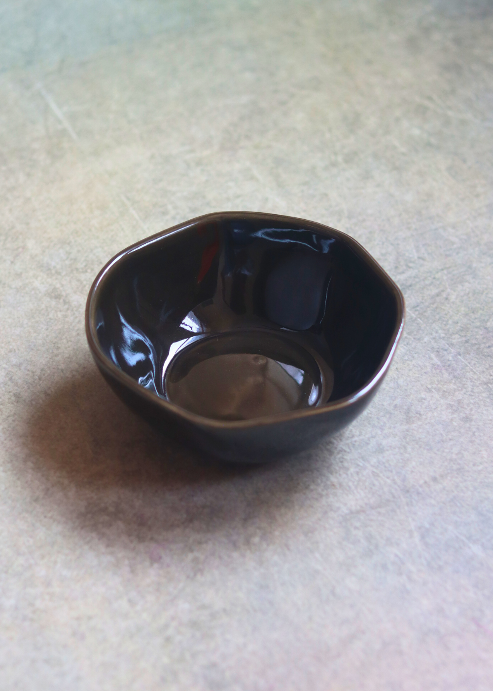 handmade black bowl