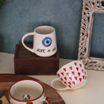 set of 3 mugs handmade in india