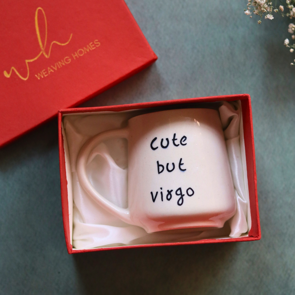 cute but virgo mug with luxury gift box