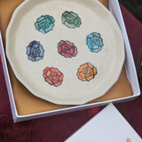 Roses Plate in a Premium Gift Box for this festival