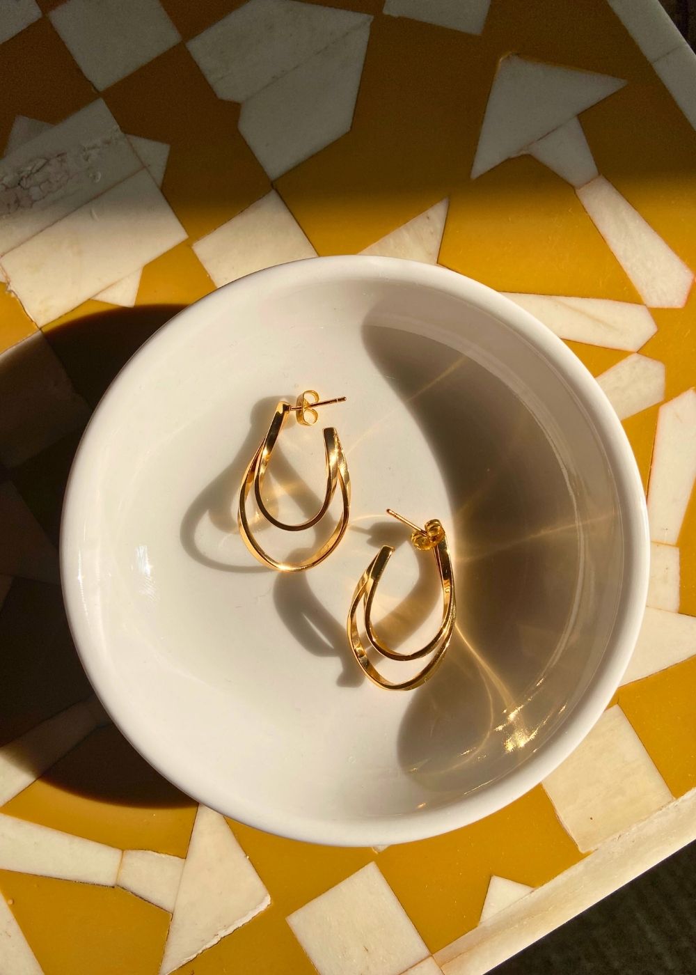 Anti tarnish Curvy Hoop Earrings