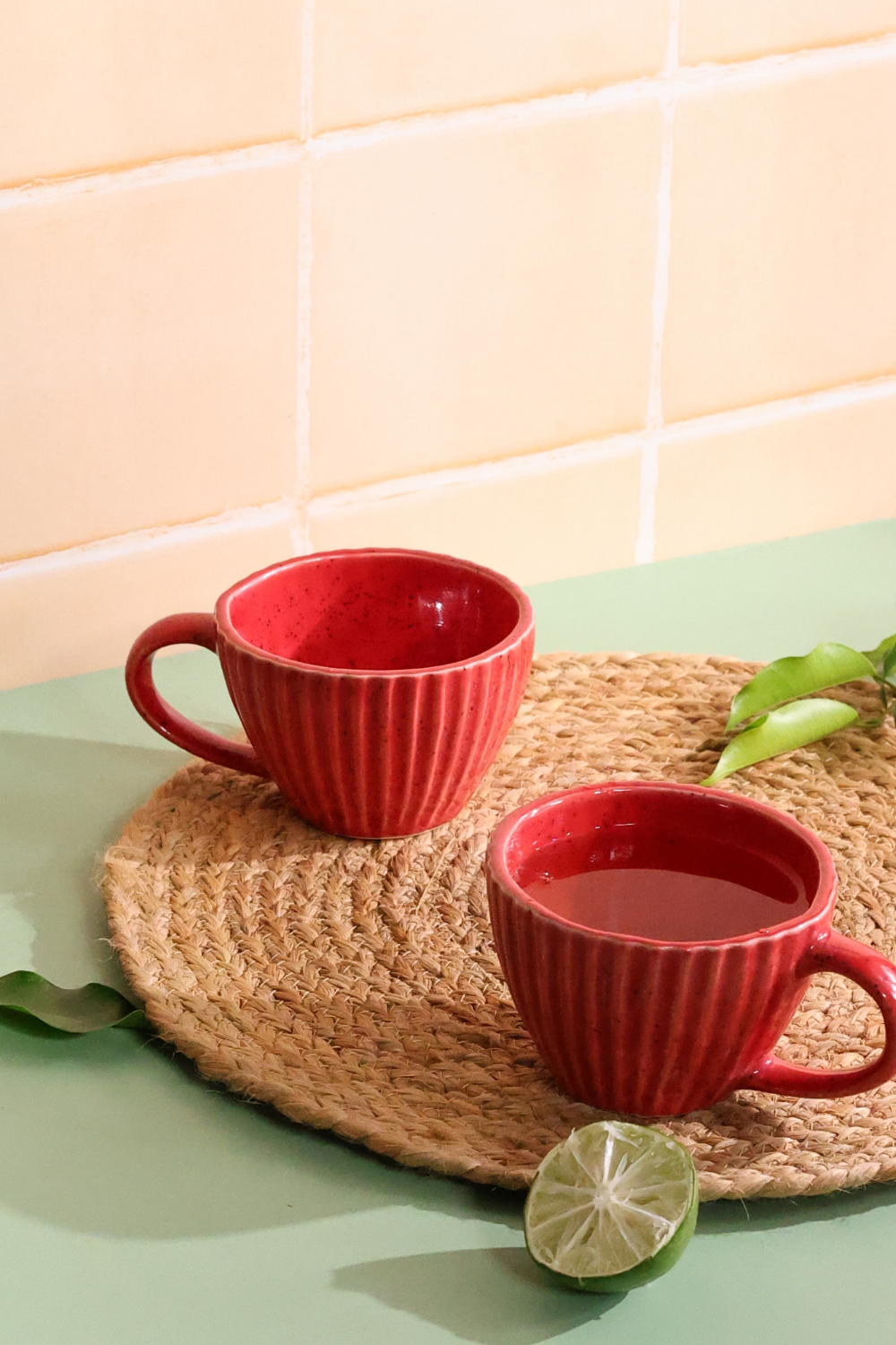 Handmade ceramic coffee mugs