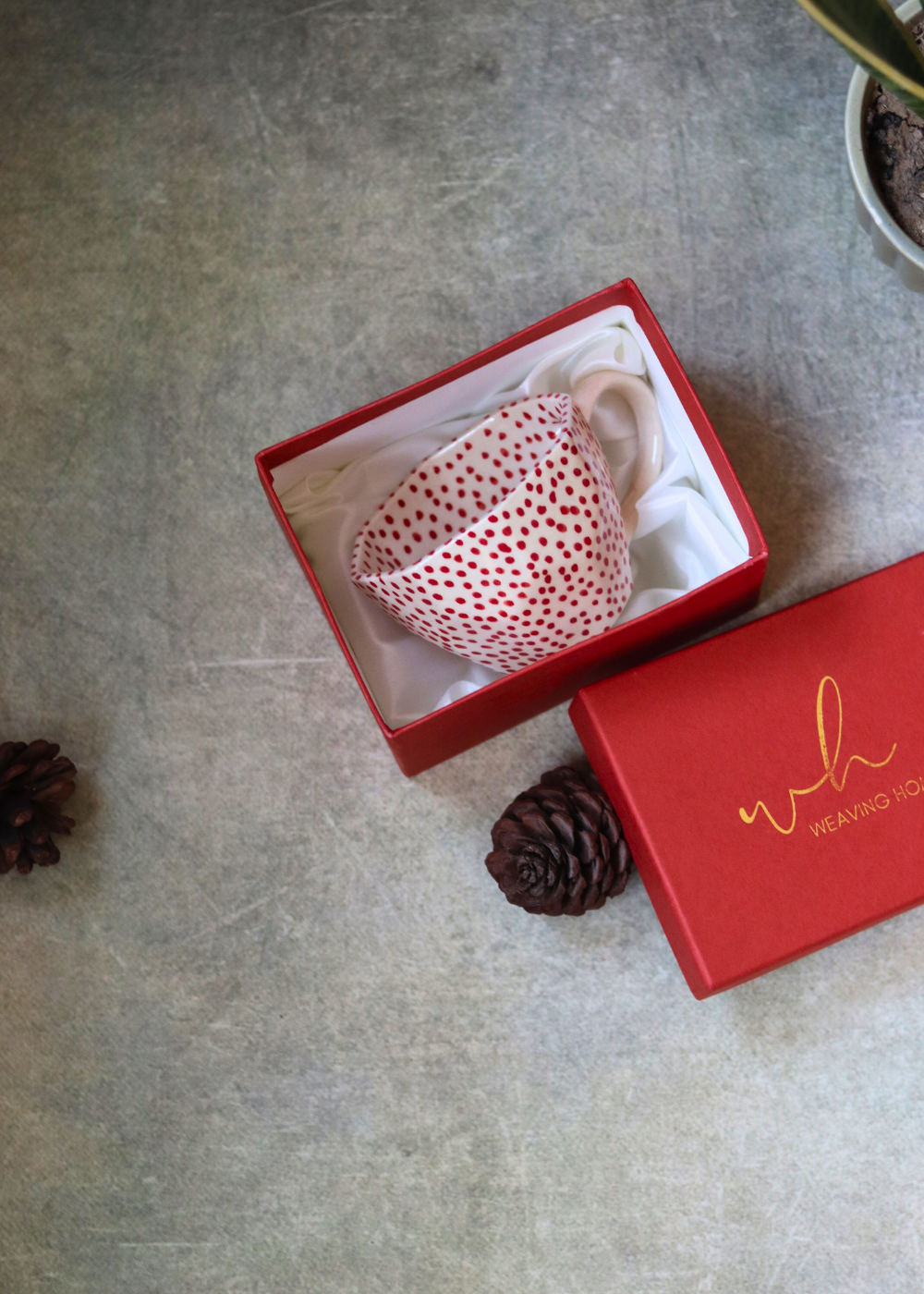 Red Polka Coffee Mug 