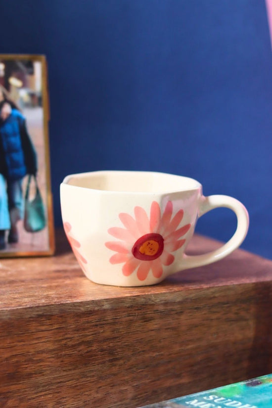 Handmade Flower Coffee Mug
