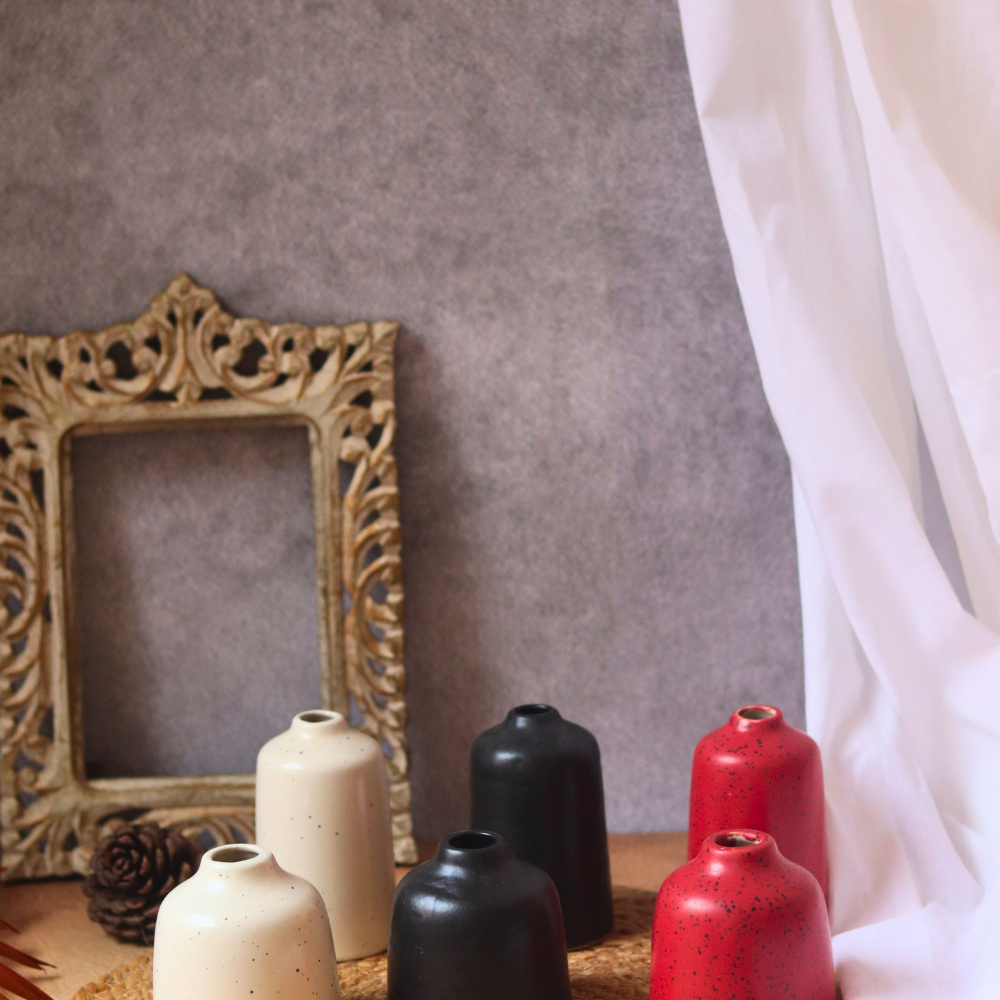 handmade set of 6 bud vases for the price of 5 combo