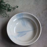 Blue marble pasta plate for serveware