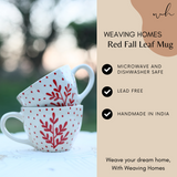 Red Fall Leaf Mug