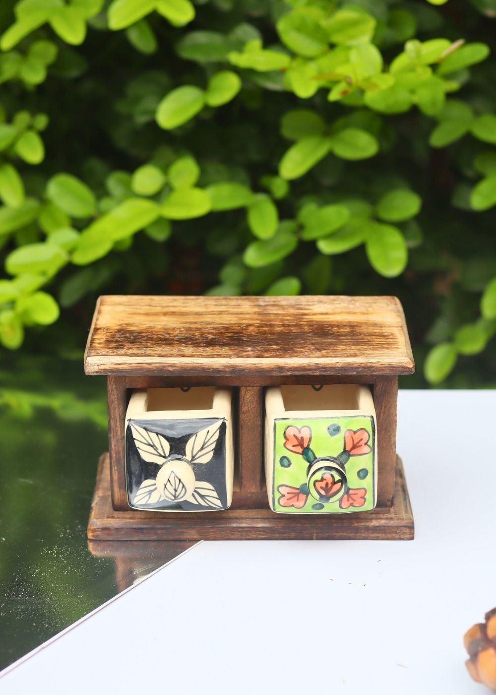 Handmade Wooden Decor Drawer – Wildflower