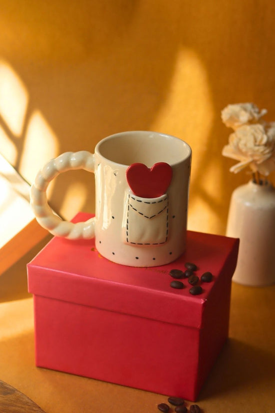 Love Letter Mug in a Gift Box Made By ceramic