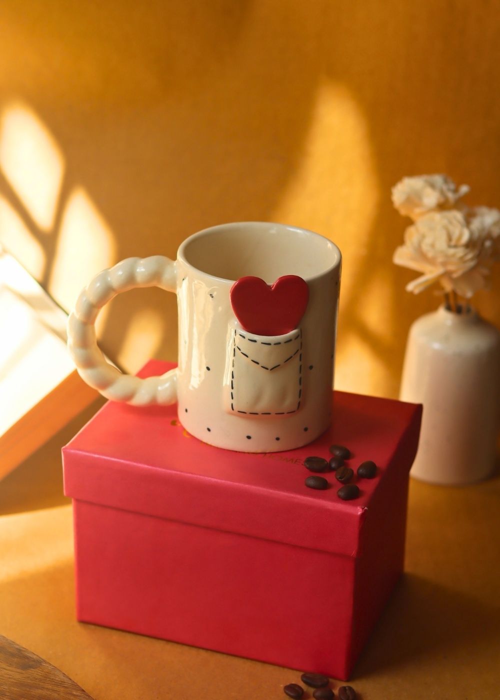 Love Letter Mug in a Gift Box Made By ceramic