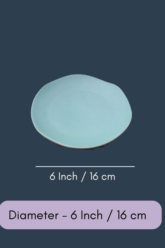Misfit Dessert Plate - Teal