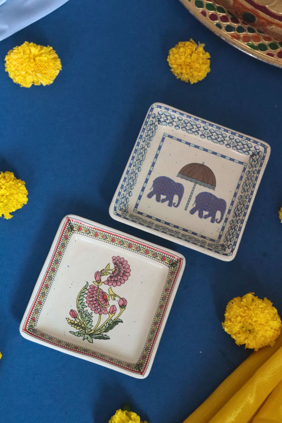 Gaj & Red Motif Platter for this festival